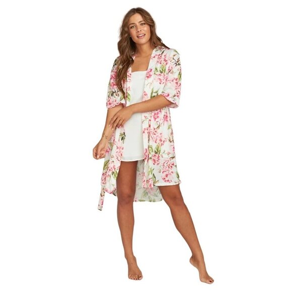 Show Me Your Mumu Brie Robe Women's Size One‎ Size Floral Print - Picture 1 of 11